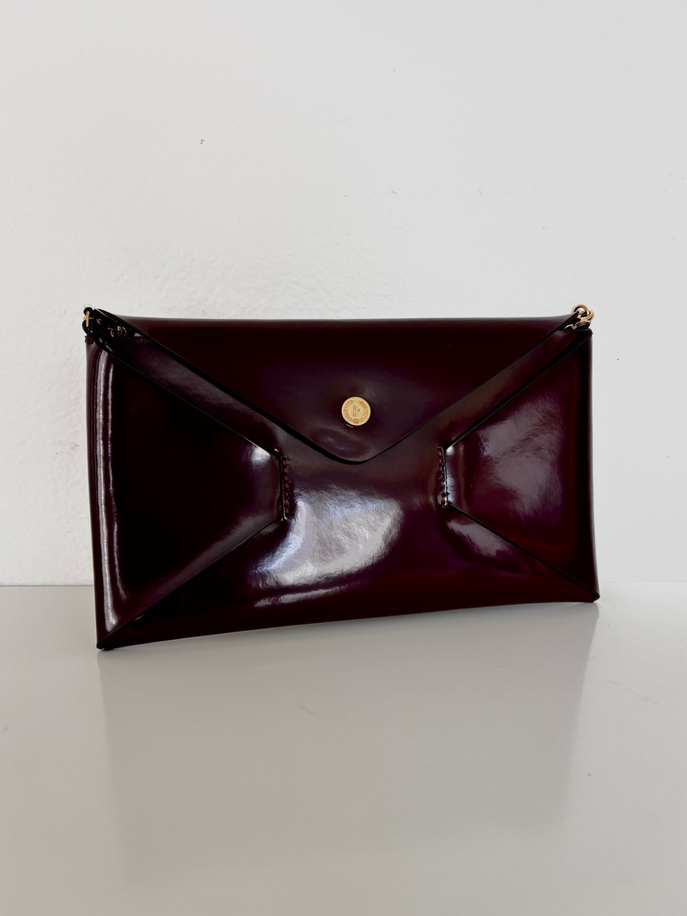 NWT Pollini Burgundy Clutch Purse